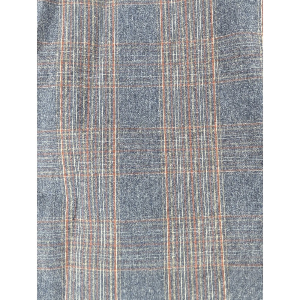 Joseph Abboud Mens Blue Plaid Button Down Shirt Long Sleeve Cotton Size Medium - Picture 4 of 6